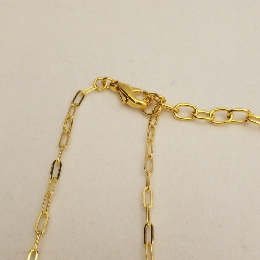 Noir, necklace phrase "Player", gold new - Picture 3 of 8